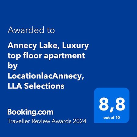 Annecy Lake, Luxury Top Floor Apartment - Lla Selections By Location Lac אנסי מראה חיצוני תמונה