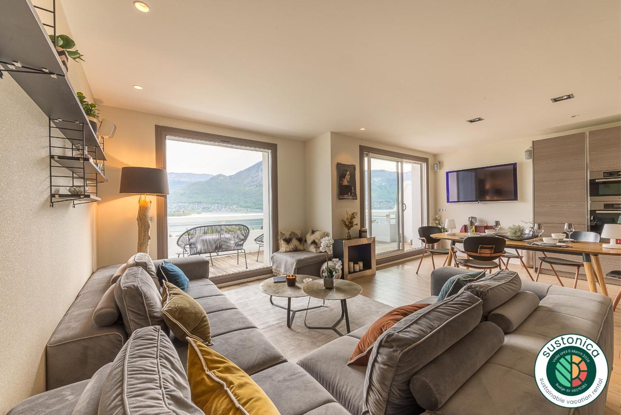 Annecy Lake, Luxury Top Floor Apartment - Lla Selections By Location Lac אנסי מראה חיצוני תמונה